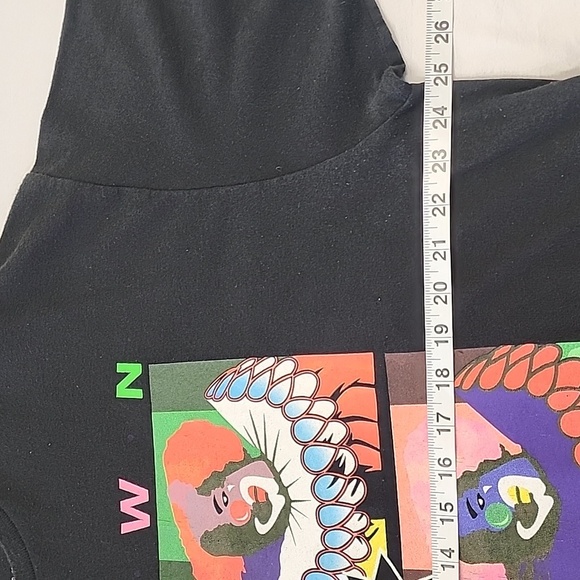 Retro Mens Blk Multicolor In Living Color Hommie The Clown Graphic Shirt, sz 2XL - Picture 6 of 8